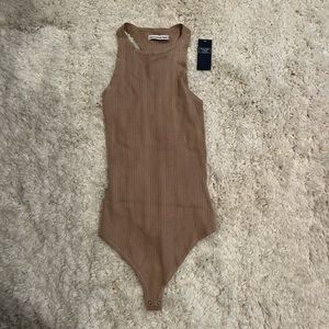 Abercrombie Tan/Gold Bodysuit